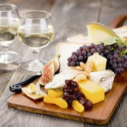 wine and cheese board